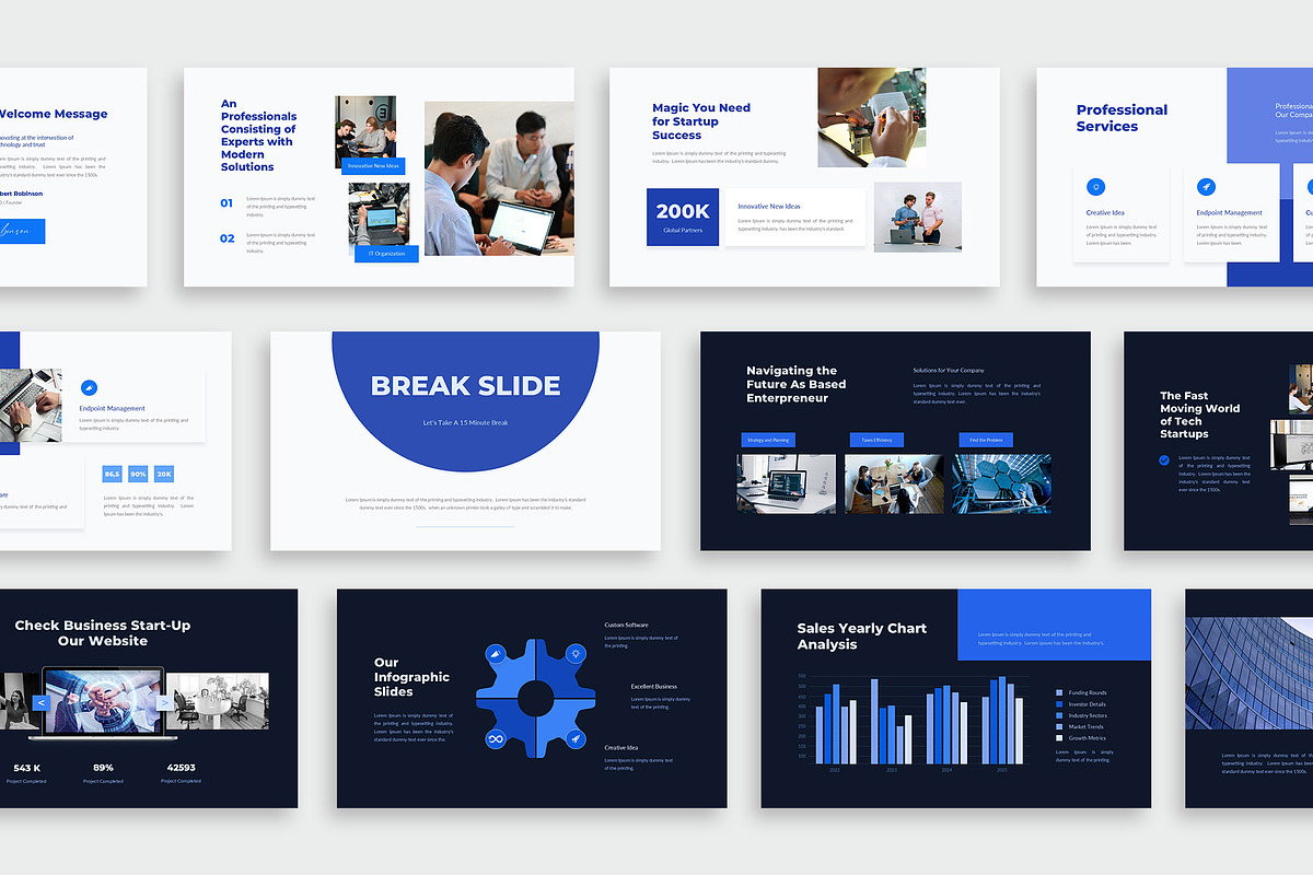 Company Profile PowerPoint Template, a Presentation Template by New Coral Design (Photo 3 of 6)