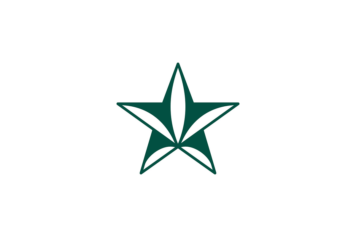 Hemp Star Logo, a Branding & Logo Template by Pure Design