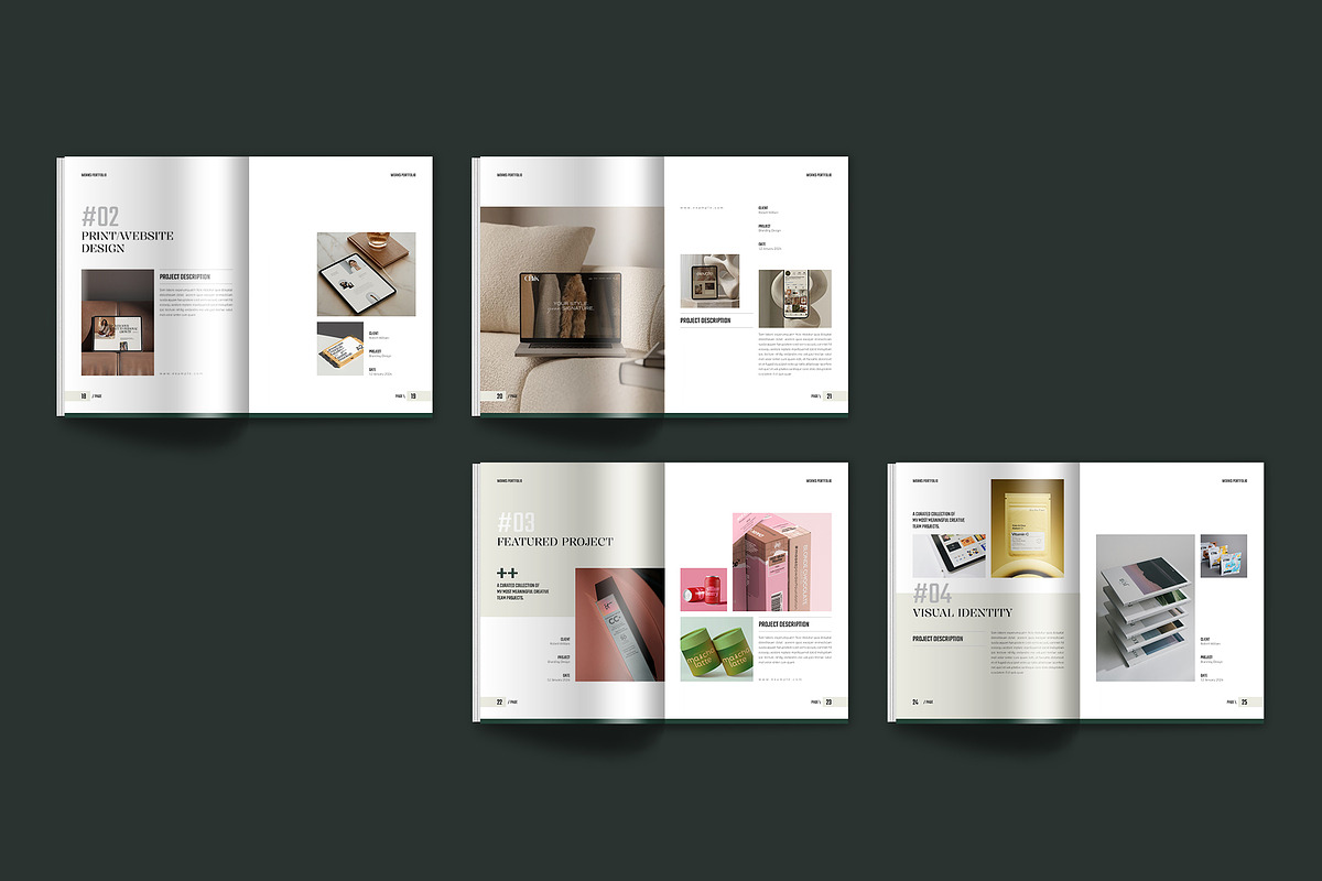 Works | Portfolio Template, a Brochure Template by Spark_Creative (Photo 14 of 15)