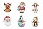 Leopard Print Crochet Christmas PNG, an Illustration by SinaCreation (Thumbnail 3 of 7)