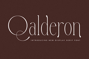 Qalderon New Display Serif Font