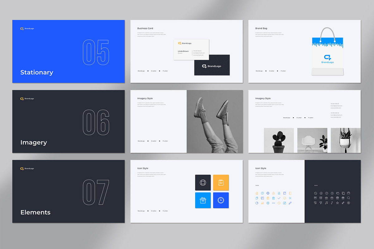 Brand Guidelines, a Presentation Template by UpSolution (Photo 5 of 6)