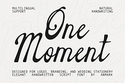 One Moment | Elegant Script Font, a Script Font by AnMark (Thumbnail 11 of 11)
