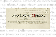 750 Latin Uncial, a Script Font by GLC Foundry (Thumbnail 1 of 2)