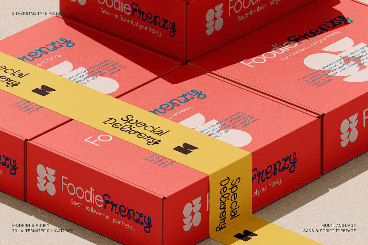 Lightshift - Funky Display Typeface, a Sans Serif Font by SilverStag Type Foundry (Photo 6 of 25)