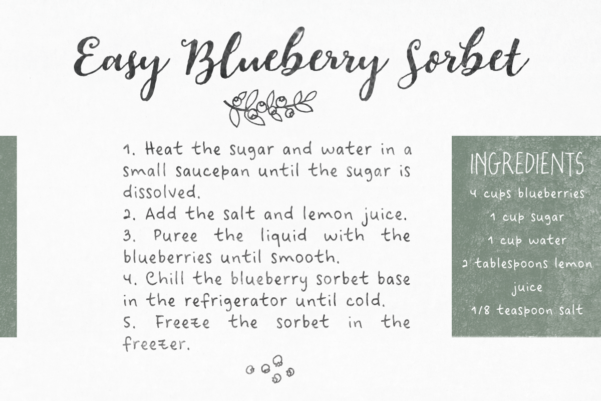 Pitch or Honey font trio preview 5