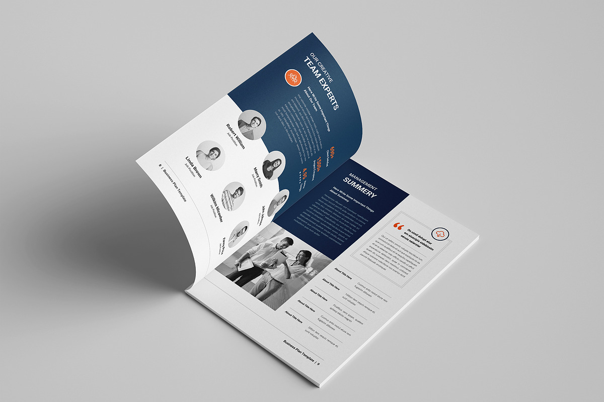 Business Plan Template | Canva, a Brochure Template by Spark_Creative (Photo 5 of 14)