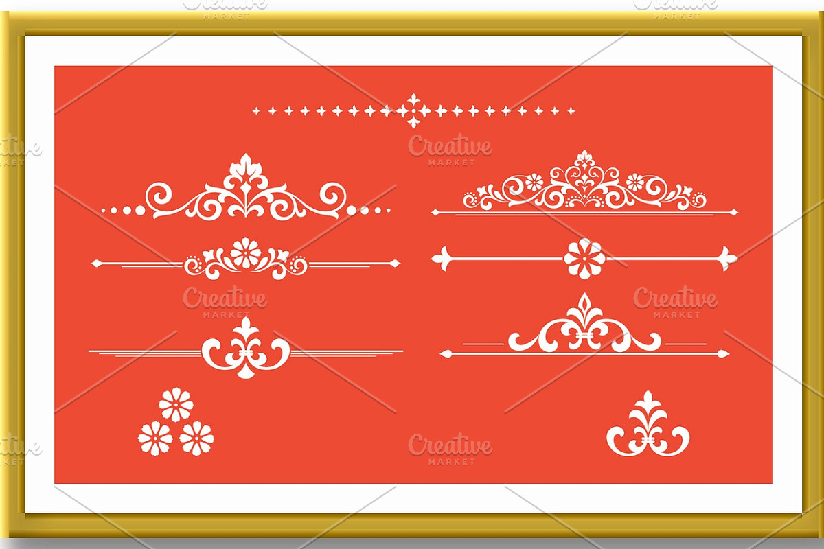Vintage set. Floral elements for, a Decorative Illustration by RODINA (Photo 2 of 3)