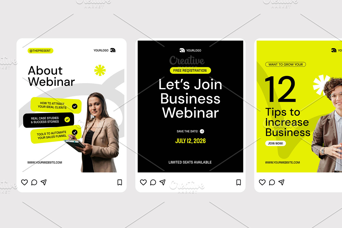 Business Growth Webinar - Instagram, a Social Media Template by Izdihaar_Studio (Photo 2 of 4)