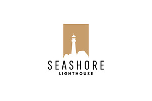 Seashore logo template illustration, a Branding & Logo Template by Dyn Studio