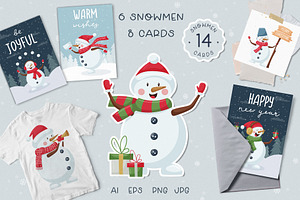 Christmas snowmen & cards
