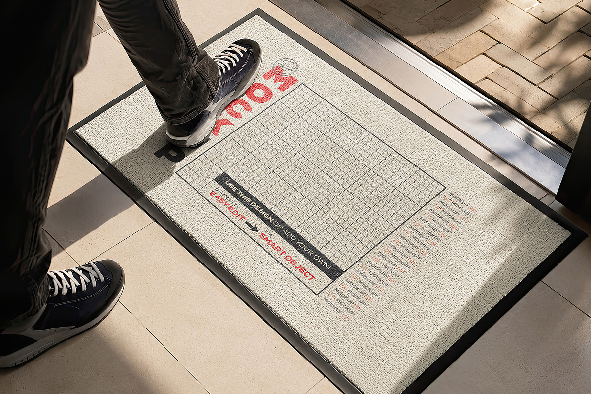 Doormat Mockups, an Advertising Mockup by Luuqas Design (Photo 1 of 4)