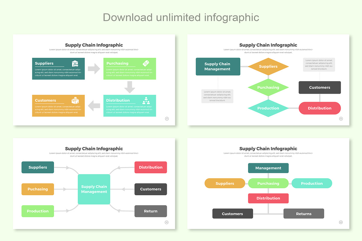 Supply Chain Infographic Google Slid, a Templates & Theme by Mighty-Slide (Photo 6 of 7)