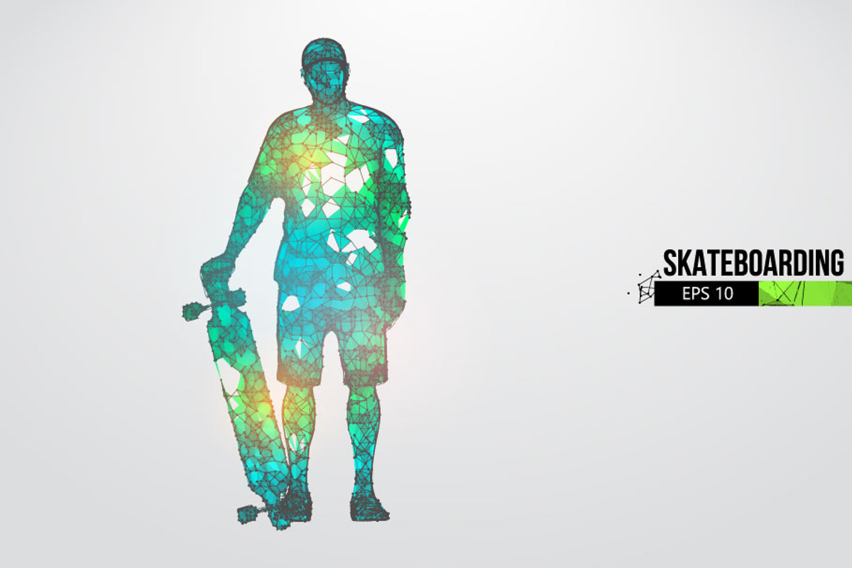 Silhouettes of a skateboarder, a Person Illustration by Matrosovv (Photo 3 of 4)