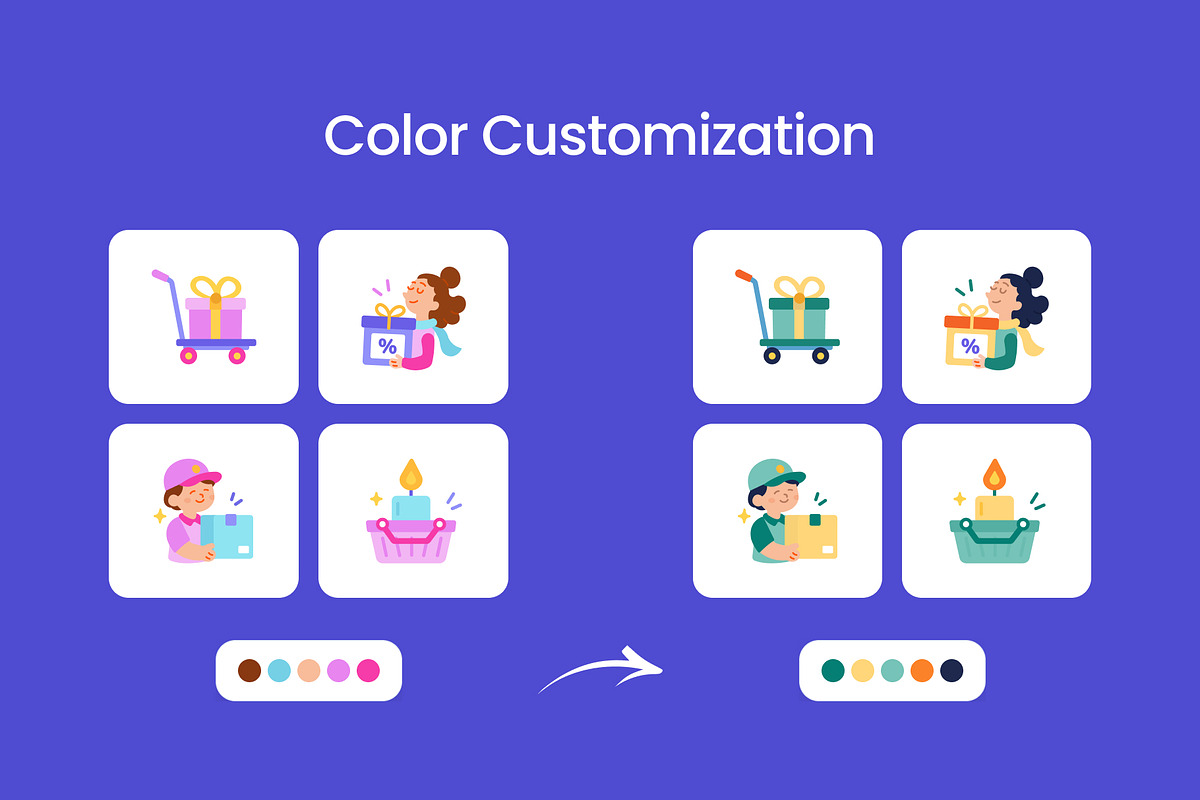 160 Shopping Flat Icons Bundle, an Emoji Icon by Prosymbols (Photo 6 of 12)