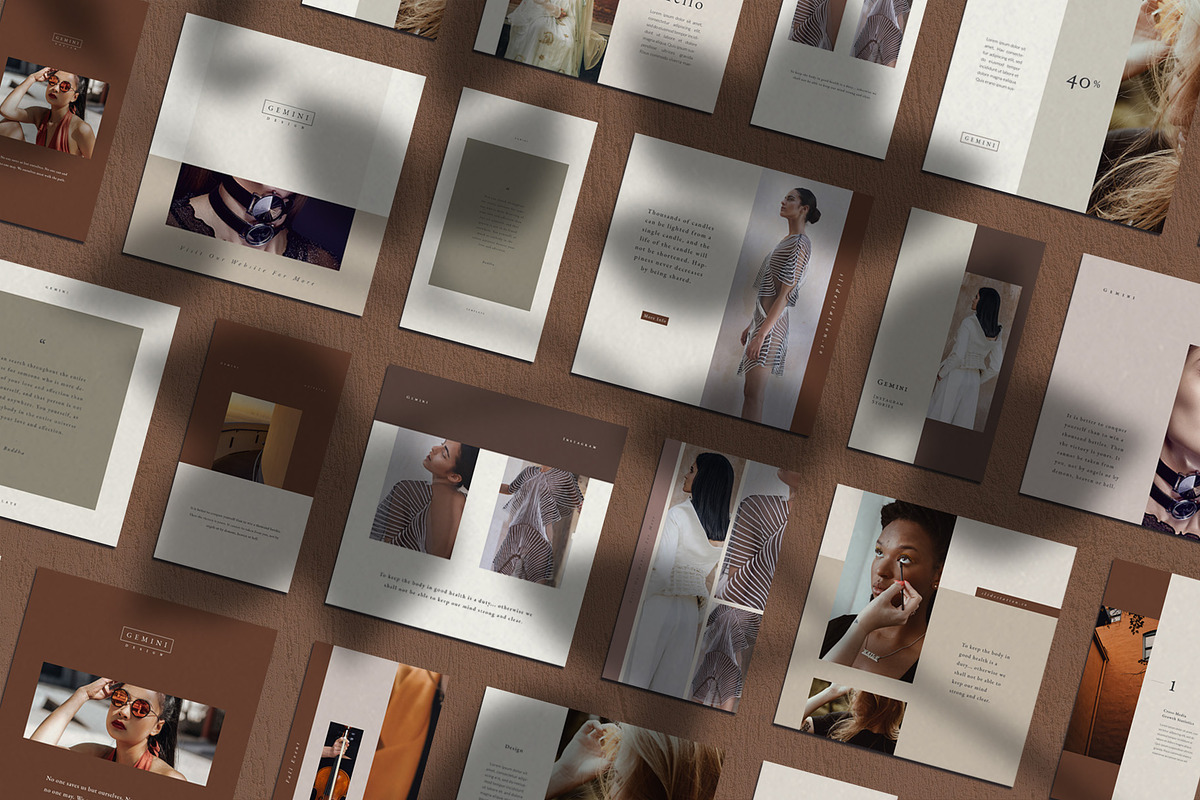Gemini Instagram Pack, a Social Media Template by SlideStation (Photo 2 of 10)