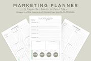 Marketing Planning Pages Set V-12, a Stationery Template by shahsoft (Thumbnail 1 of 3)