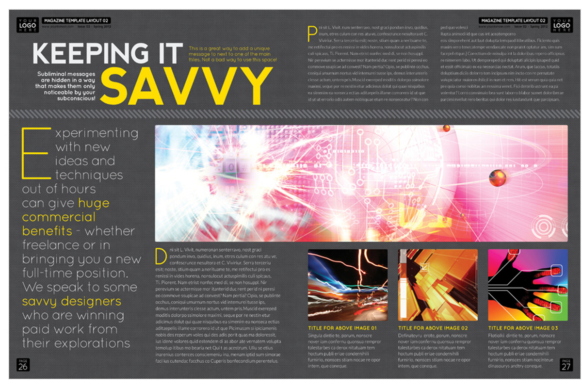 Magazine Template InDesign 02, a Magazine Template by Love Graphic Design (Photo 22 of 36)