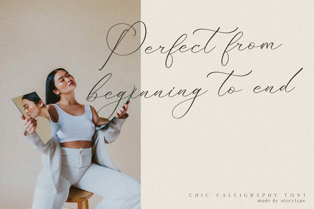 Fattrios Schudnel Chic Calligraphy, a Script Font by Storytype Studio (Photo 2 of 13)