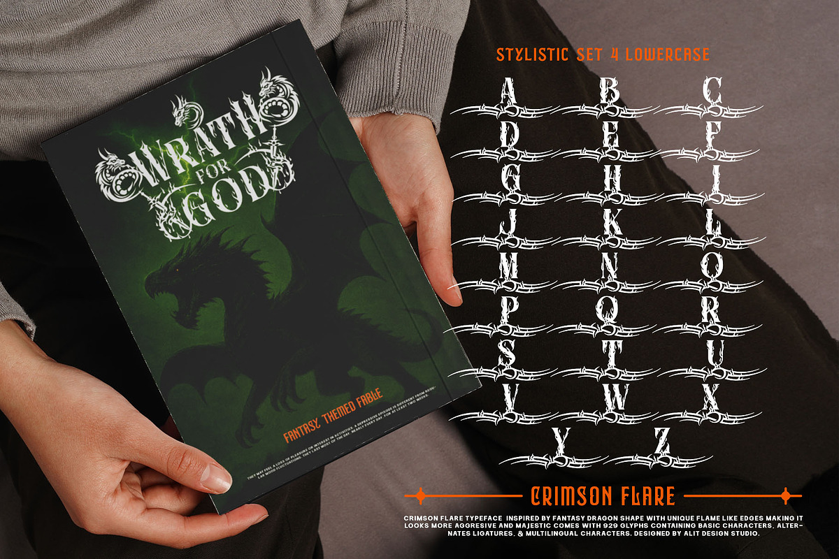 Crimson Flare Typeface, a Serif Font by alit design (Photo 13 of 20)