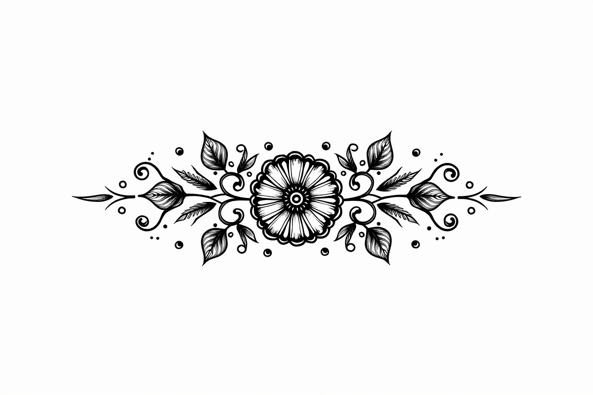 Modern Mandala Line Design, an Illustration by Artivon (Photo 4 of 9)