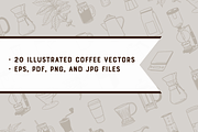 BREW | 20 Coffee Vectors, an Illustration by Britt & Kit (Thumbnail 2 of 3)