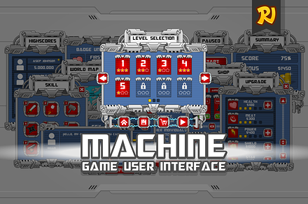 Machine Game UI Art Pack