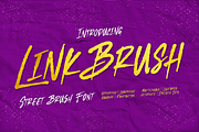 Linkbrush – A Street Brush Font, a Script Font by overlaytemplates (Thumbnail 1 of 5)
