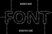 Barbed Wire Font, a Font by Handmadefont (Thumbnail 1 of 9)