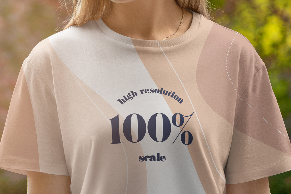 5 Mockups T-Shirt on a Girl Walking, a Shirt Mockup by Grow Design Craft Studio (Photo 6 of 8)