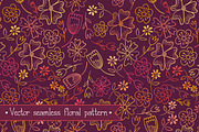 Floral Vector Pattern Seamless, a Pattern Graphic by wowpatterns (Thumbnail 1 of 4)