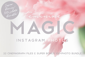 ANIMATED Instagram photos "Feminine"