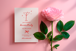 Valentine's day Card Mockup