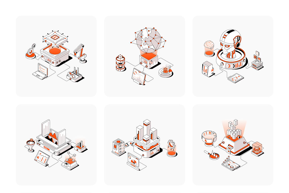 35 Cloud and Analytics Isometric, a Technology Illustration by Brickclay (Photo 8 of 8)