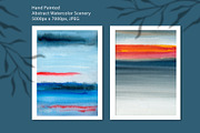 About Sunset, Watercolor Scenery, a Background Graphic by Marmoris.Arts (Thumbnail 8 of 17)