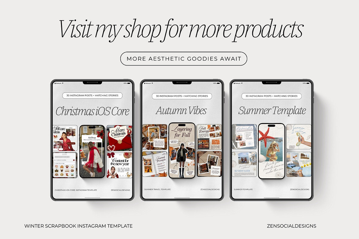 Winter Scrapbook Aesthetic, a Social Media Template by ZenSocialDesigns (Photo 9 of 9)