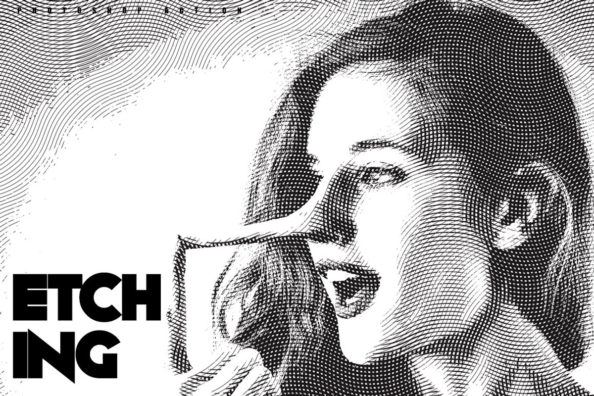 Etching Photoshop Action, an Action Add-On by DuoFankaar (Photo 1 of 8)