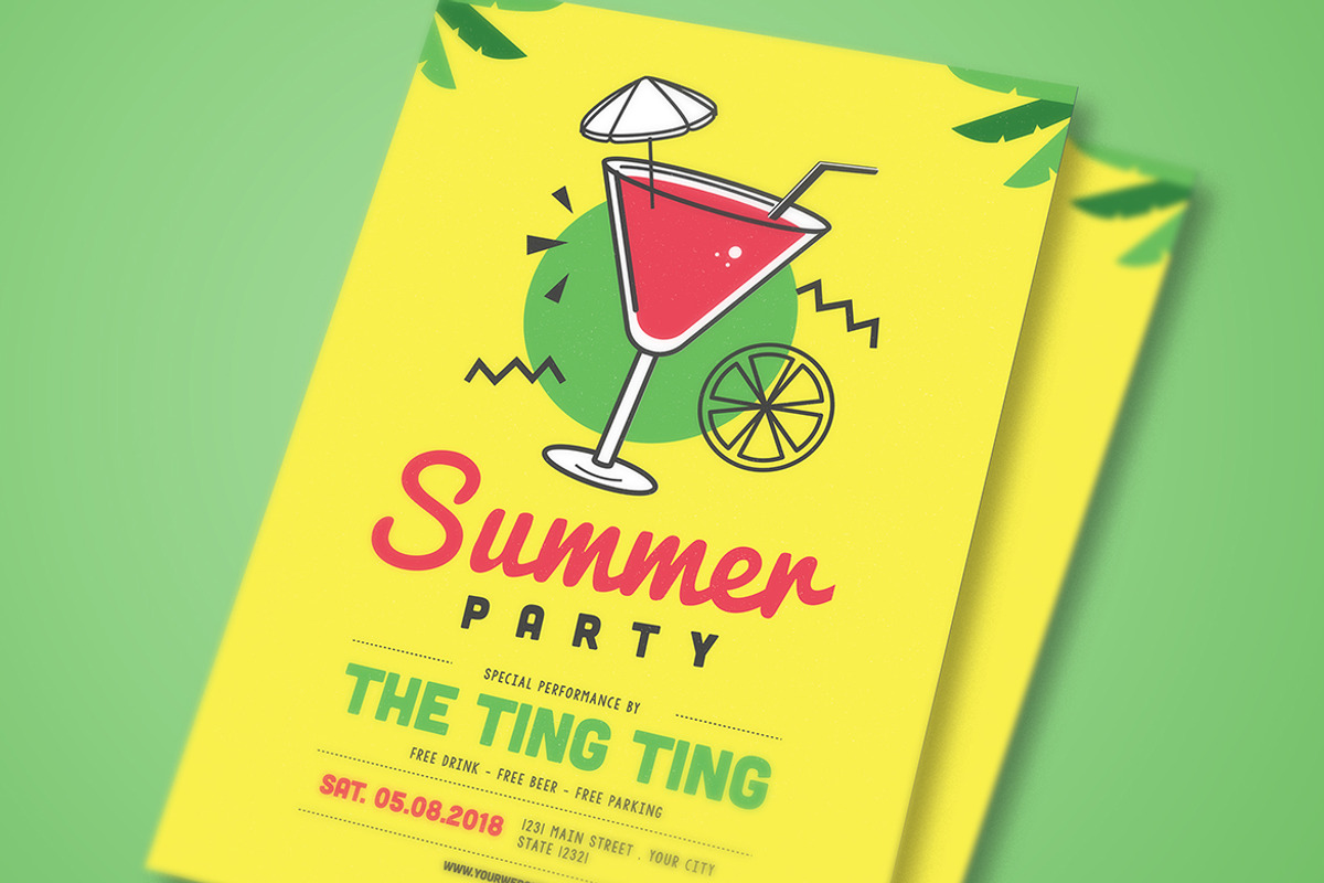 Summer Party Flyer, a Flyer Template by Guuver (Photo 3 of 3)