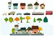 City cartoon elements, a Transportation Illustration by Nicolai-works (Thumbnail 2 of 2)