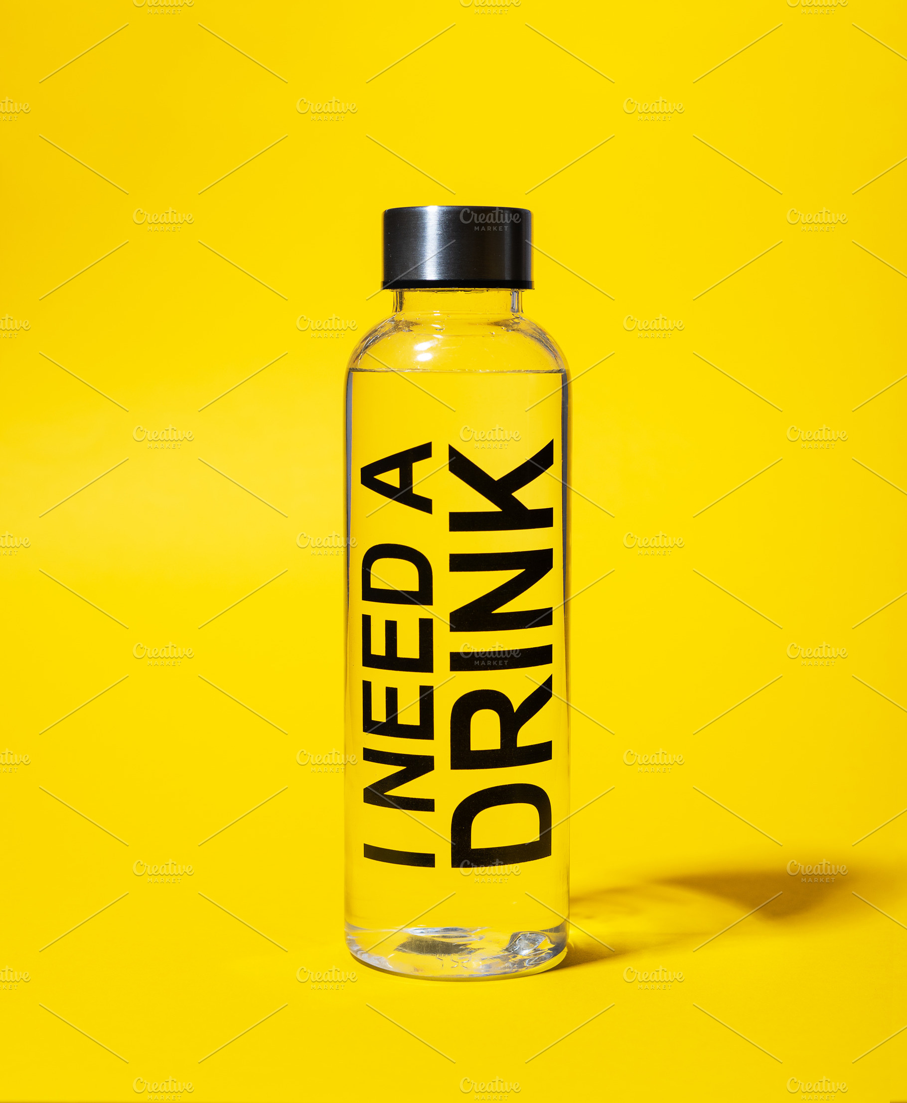 Water bottle stock photo containing bottle and water, a Food & Drink Photo by bogdandimages