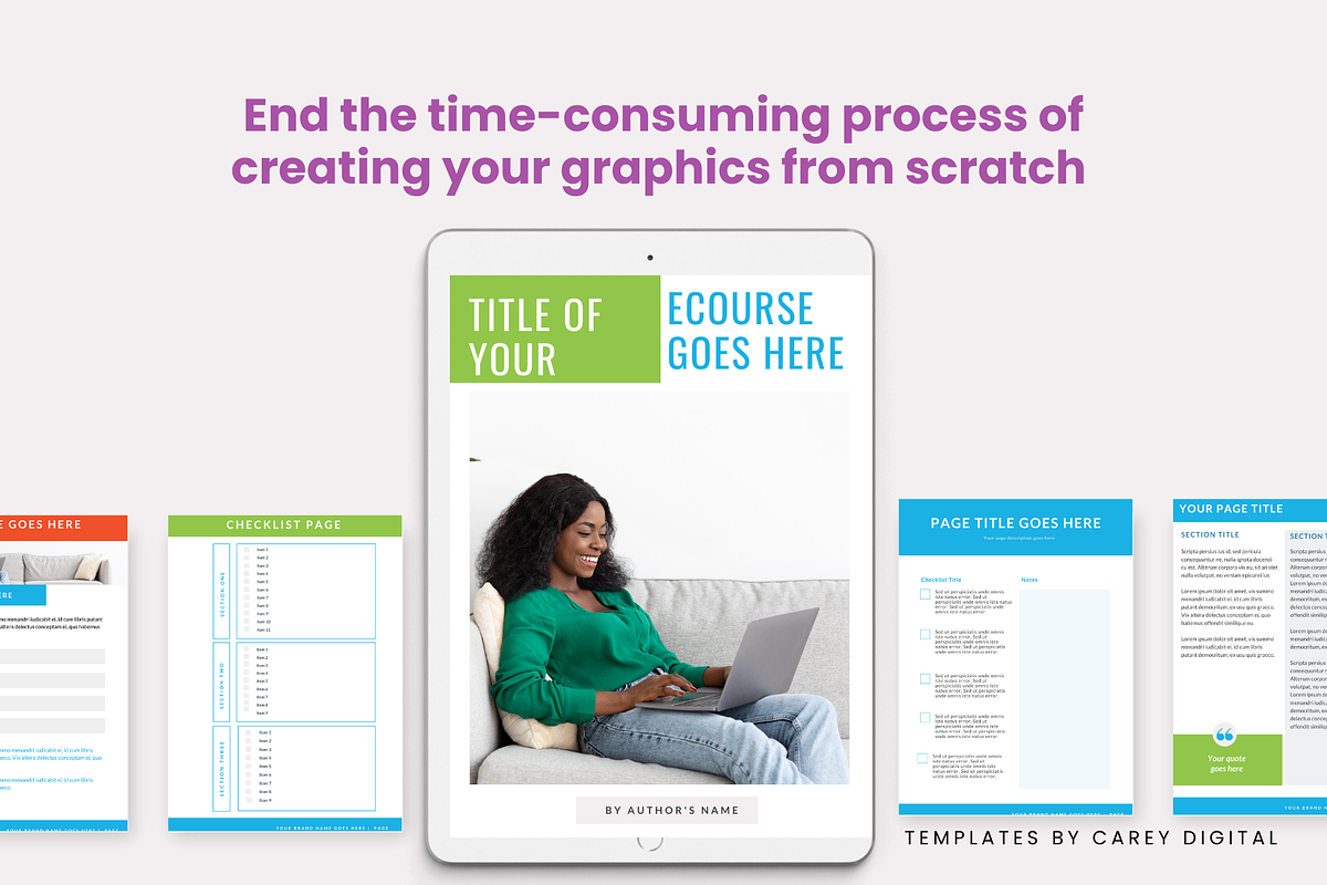 Multipurpose Canva Workbook Ebook, a Marketing Template by Templates by Carey (Photo 4 of 12)