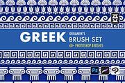 Greek Ornaments Brush Set, a Brush Add-On by Zsolt Kosa Art (Thumbnail 1 of 6)