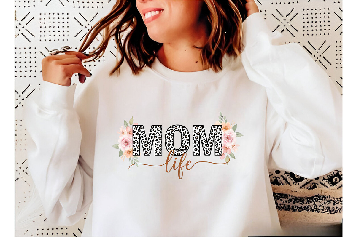 Mom Life Svg, Mother's Day Png, an Illustration by Designking (Photo 6 of 6)