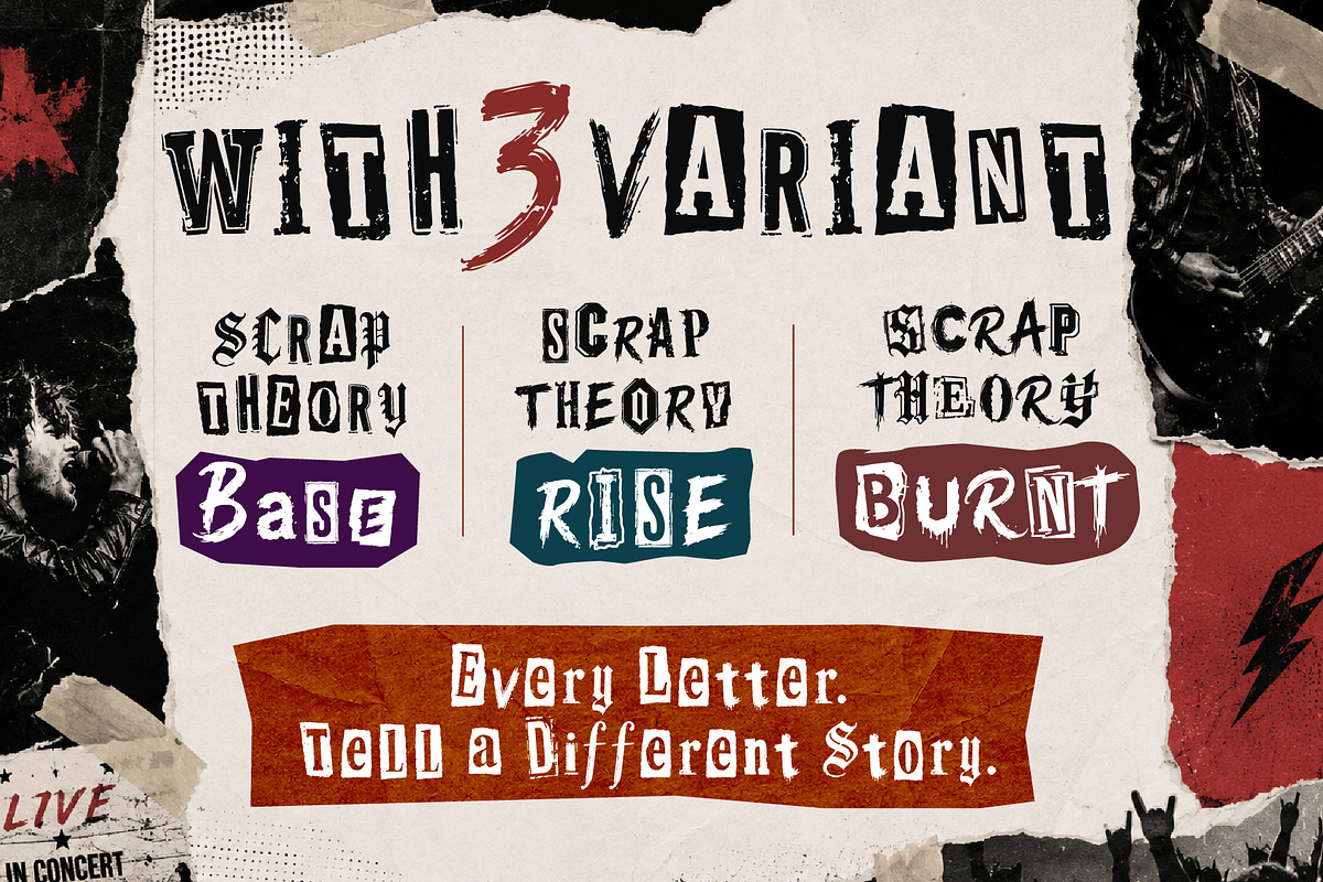 ScrapTheory - Endless Disorder, a Handwritten Font by HypeWorksCo (Photo 2 of 13)