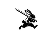 Warrior Bunny Knight Silhouette, an Illustration by jahid234 (Thumbnail 11 of 49)