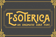 Esoterica an enigmatic serif font, a Serif Font by Amber Nest Design (Thumbnail 1 of 7)