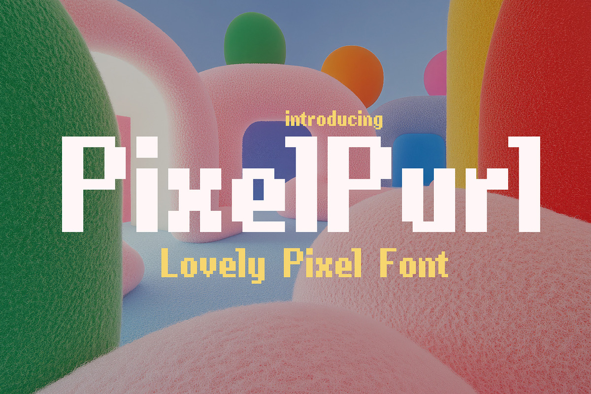 PixelPurl - 8Bit Pixel Font, a Sans Serif Font by HipFonts (Photo 1 of 8)