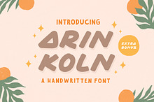 Arin Koln - Handwritten Font
