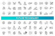 Innovation and Technology Icons, an Outline Icon by Tettygreen (Thumbnail 1 of 2)