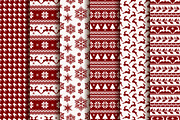 Christmas seamless pattern set., a Pattern Graphic by JuliaMalinovskaya (Thumbnail 2 of 4)